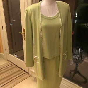 St John Collection Skirt Suit Set size 10